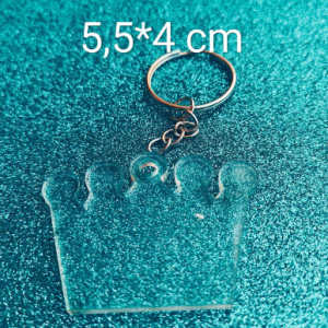 DOCENA LLAVERO CORONA SUBLIMABLE TRANSPARENTE