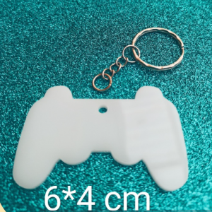 DOCENA LLAVERO JOYSTICK SUBLIMABLE BLANCO