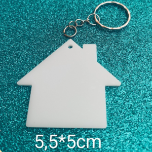 DOCENA LLAVERO CASA SUBLIMABLE BLANCO