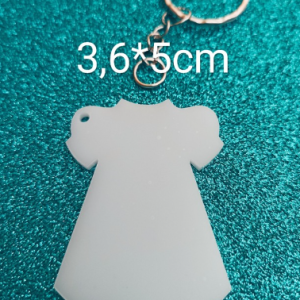 DOCENA LLAVERO VESTIDO BEBÉ SUBLIMABLE BLANCO