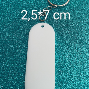 DOCENA LLAVERO SPOTIFY OVALO SUBLIMABLE BLANCO