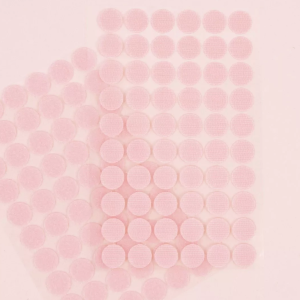 SET DE 60 VELCROS ROSADOS CIRCULARES 15 MM