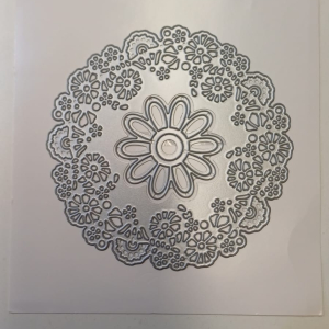 TROQUEL FRAME CIRCULAR CON FLOR CENTRAL