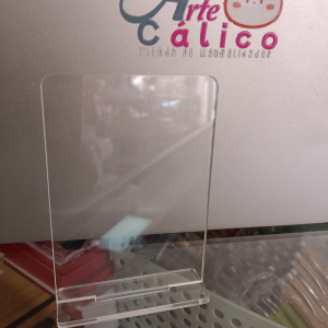 GALVANO RECTANGULAR TRANSPARENTE
