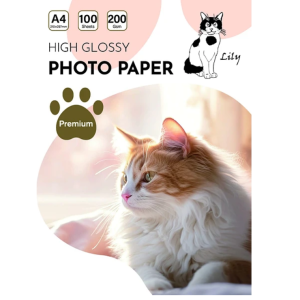 PAPEL FOTOGRÁFICO 200GR GLOSSY 100 HOJAS