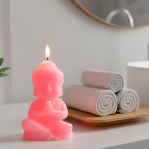 MOLDE SILICONA BUDA TATHAGATA AROMATERAPIA VELAS 7,5 X 4,6 CM