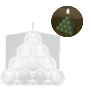 MOLDE SILICONA PARA VELAS Y JABONES CON FORMA DE PIRÁMIDE