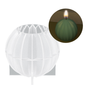 MOLDE SILICONA PARA VELAS Y JABONES CON FORMA DE ESFERA