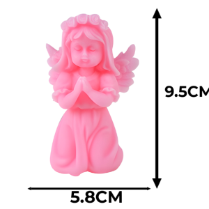 MOLDE SILICONA PARA VELA ANGELITA ORANDO 9.5X5.8CM