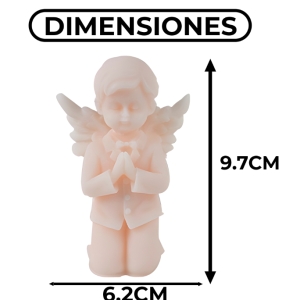 MOLDE SILICONA PARA VELA ANGELITO ANGEL ORANDO 9.7X6.2CM