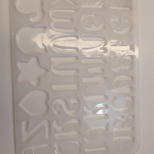 MOLDE LETRAS Y FORMAS