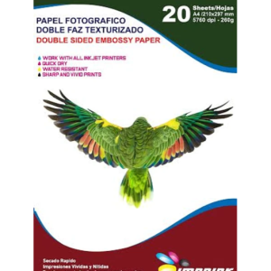 PAPEL FOTOGRÁFICO TEXTURA CUERO A4/20 HOJAS/260GR