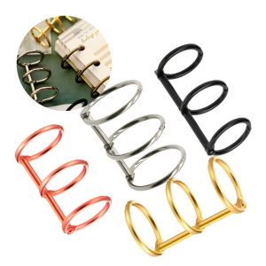 ANILLOS METÁLICOS ENCUADERNACIÓN 3 GANCHOS HOJAS SUELTAS 1.5 COLOR ROSE GOLD (copia)