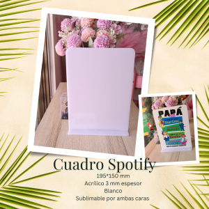 CUADRO SPOTIFY 150*195 MM BLANCO