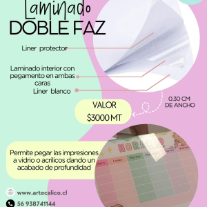 LAMINADO DOBLE FAZ 0.30* 1 MT