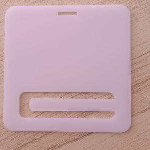 PORTABILLETE CUADRADO 95*95MM BLANCO