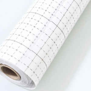 PAPEL TRASPASO VINILO DECORATIVO CUADRICULA NEGRA