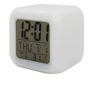 RELOJ DIGITAL CAMBIA COLOR CON 3 PLACAS SUBLIMABLES
