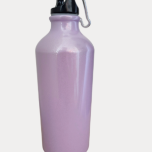 BOTELLA PERLADA MOSQUETÓN 600ML MORADA