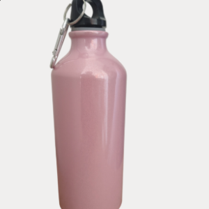 BOTELLA PERLADA MOSQUETÓN 6OOML ROSA