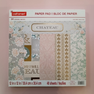 PAPER PAD PAPEL SCRAPBOOKING 48 HOJAS 24 DISEÑOS 30.4X30.4CM