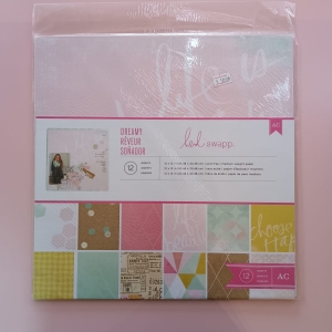 PAPER PAD PAPEL SCRAPBOOKING 12 HOJAS 12 DISEÑOS 30.4X30.4CM