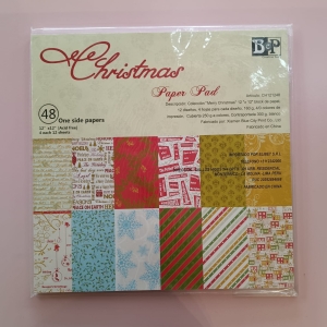 PAPER PAD PAPEL SCRAPBOOKING 48 HOJAS 24 DISEÑOS 30.4X30.4CM