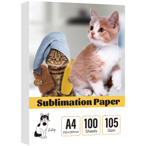 PAPEL SUBLIMACIÓN AMARILLO A4 100 HOJAS