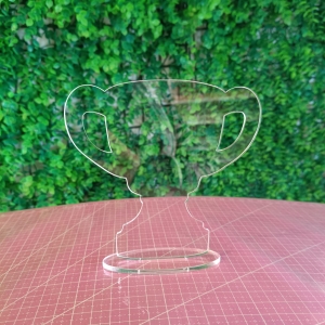 GALVANO COPA TROFEO TRANSPARENTE