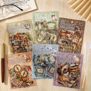 SET DE 40 STICKERS DE OBJETOS VINTAGE