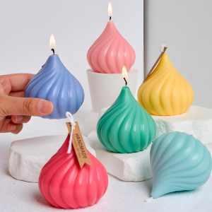 MOLDE SILICONA ESPIRALES GIROS AROMATERAPIA VELAS 7.4X6.9 CM